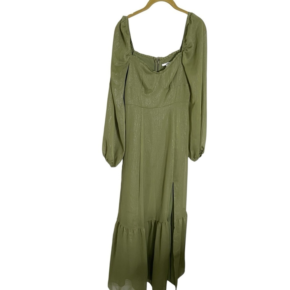 Bar III Olive Long Sleeve Dress